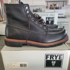 Frye Dakota Midlace Black Boot Leather Men's Size 11